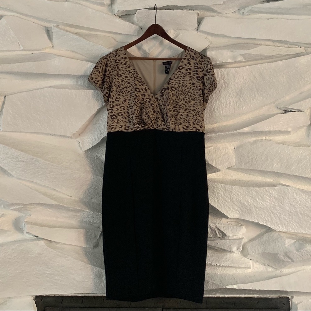 TORRID LEOPARD BLACK DRESS